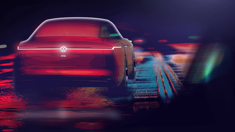Illustration for article titled The Volkswagen I.D. Vizzion Will Get A Bigger Battery Than Anything Tesla Makes
